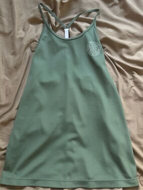 Nike Dri-fit Women's Green Ribbed Tank